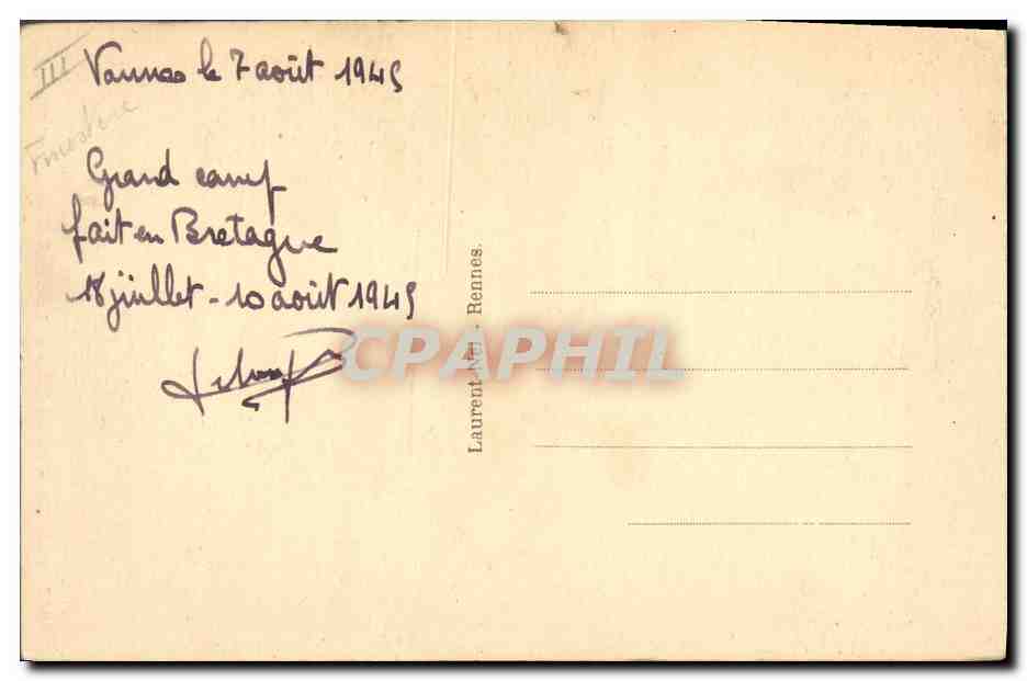 CPA Folklore Plougastel Daoulas Un bapteme sortant de l'eglise  — Verso
