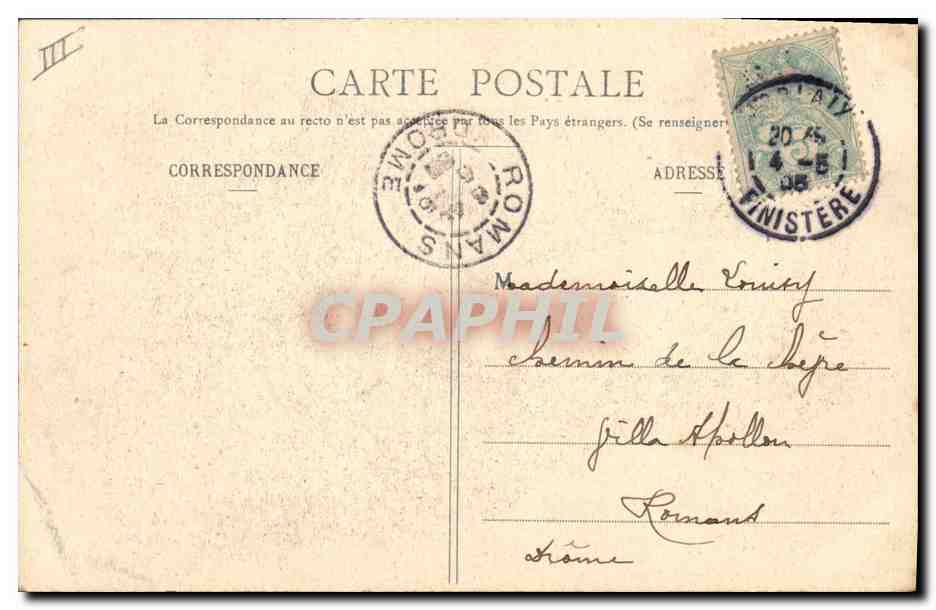 CPA Folklore En prieres Bretagne  — Verso