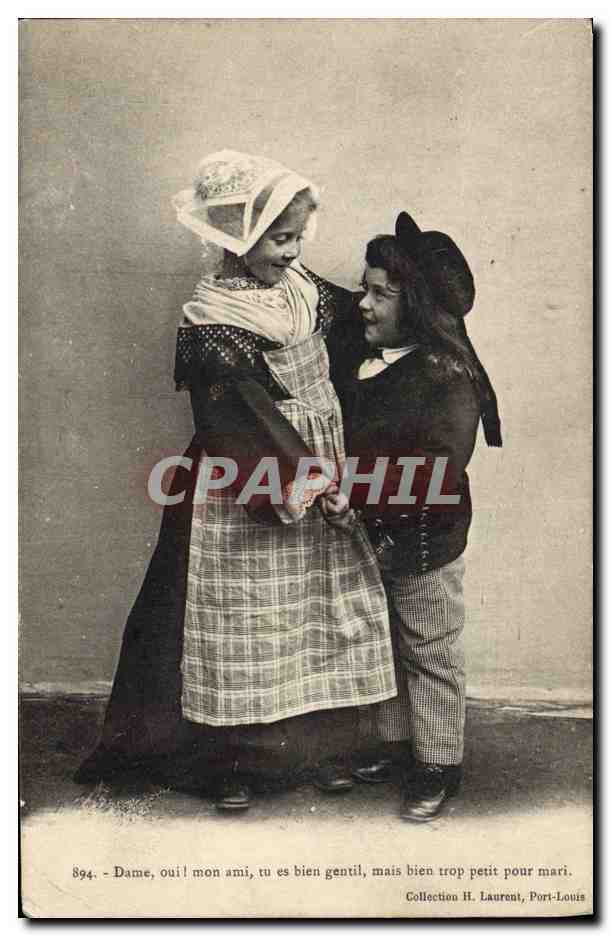 CPA Folklore Enfants 