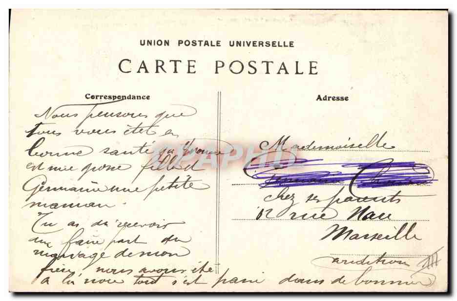 CPA Folklore Bretagne Enfant  — Verso