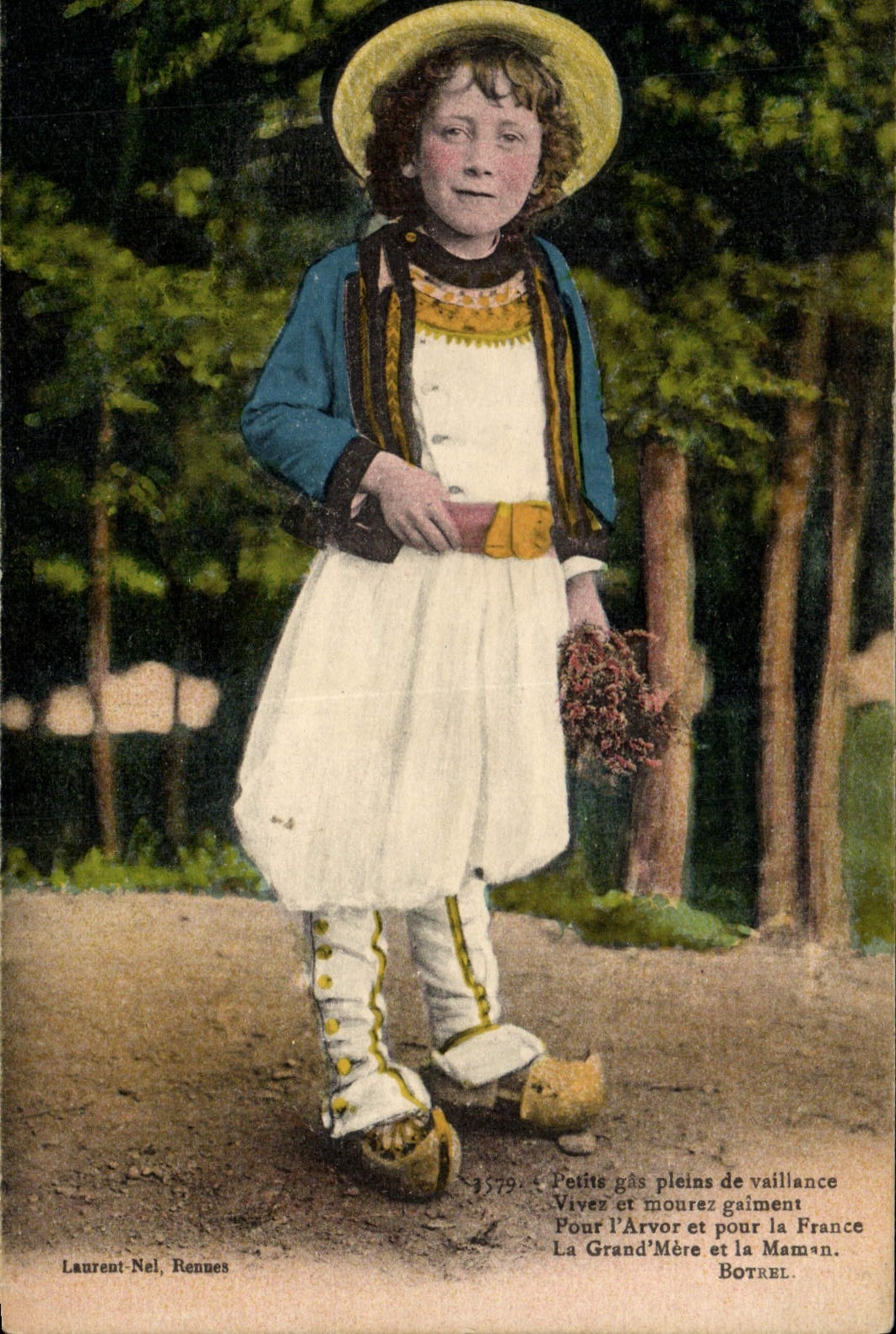CPA Folklore Enfant Bretagne 