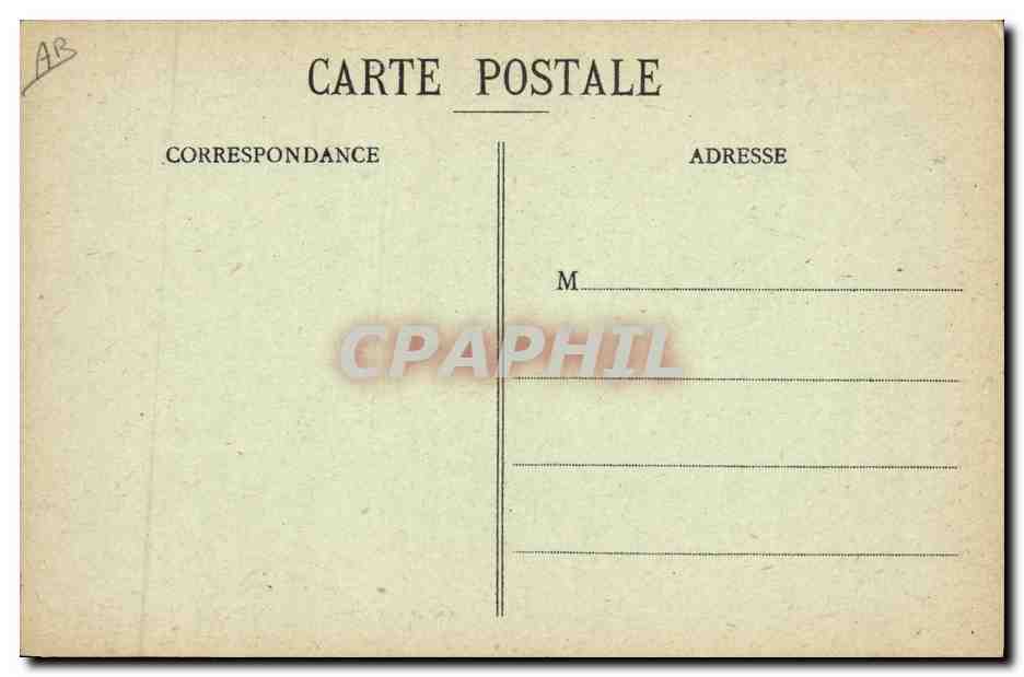 CPA Folklore Monsieur le Maire Costume de Plomodiern  — Verso