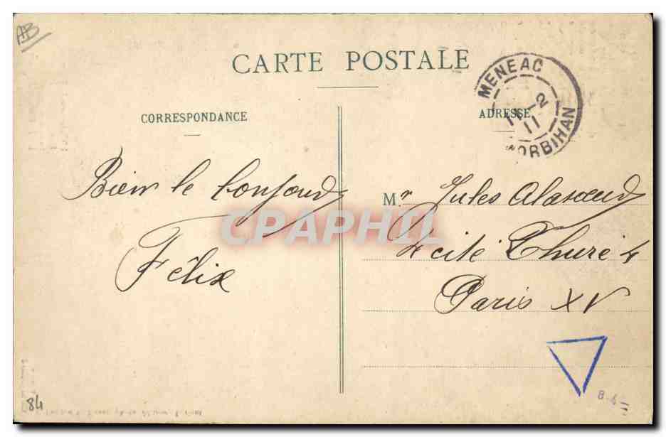 CPA Folklore Pont Aven Pardon des Fleurs d'ajoncs  — Verso