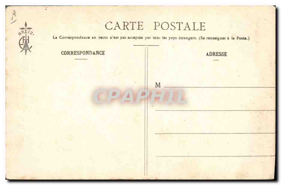 CPA Folklore Bonnet de St Brieuc  — Verso