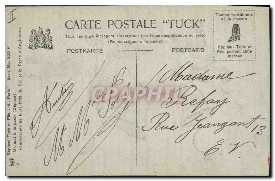 CPA Fantaisie Fleurs Cloches Paques  — Verso