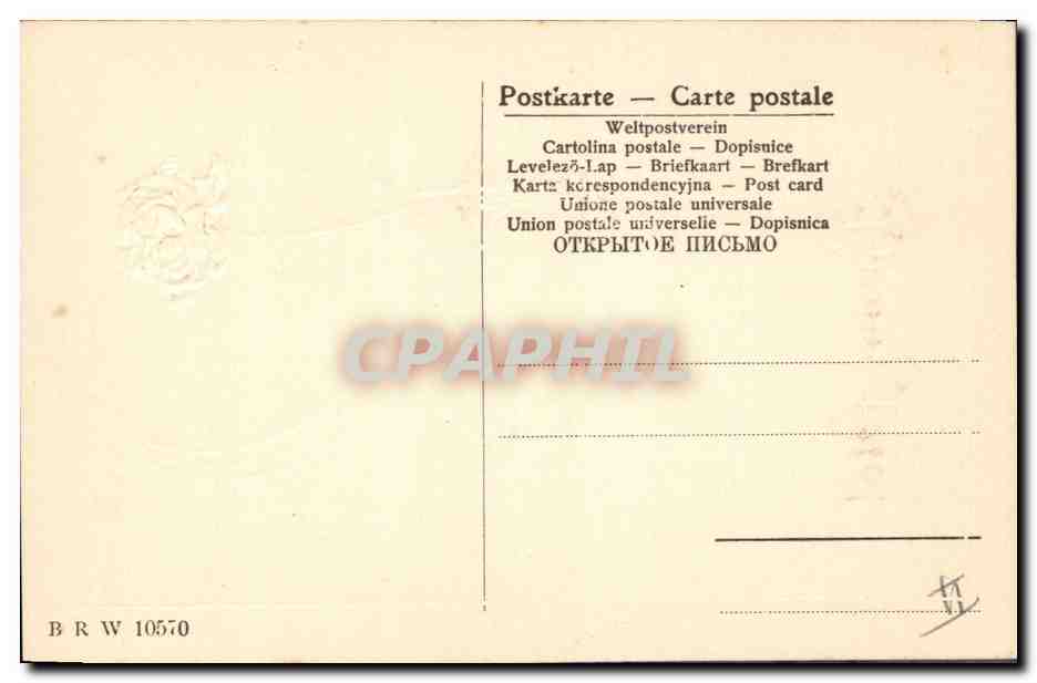 CPA Fantaisie Fleurs  — Verso