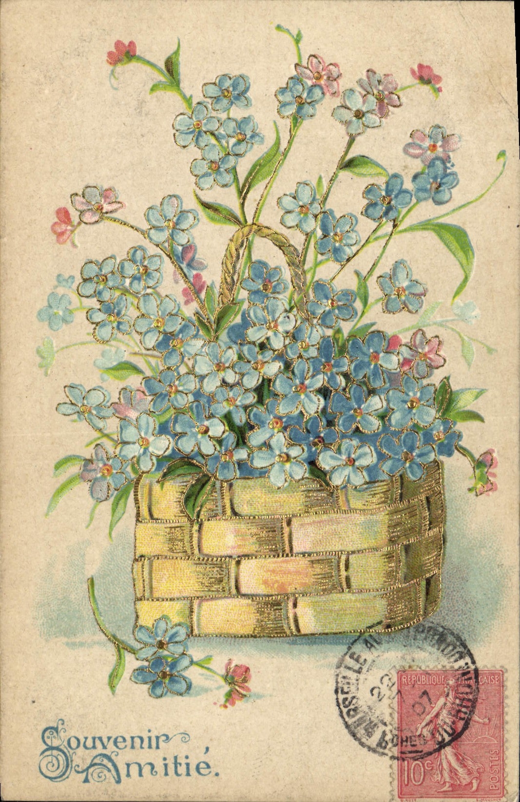 CPA Fantaisie Fleurs 