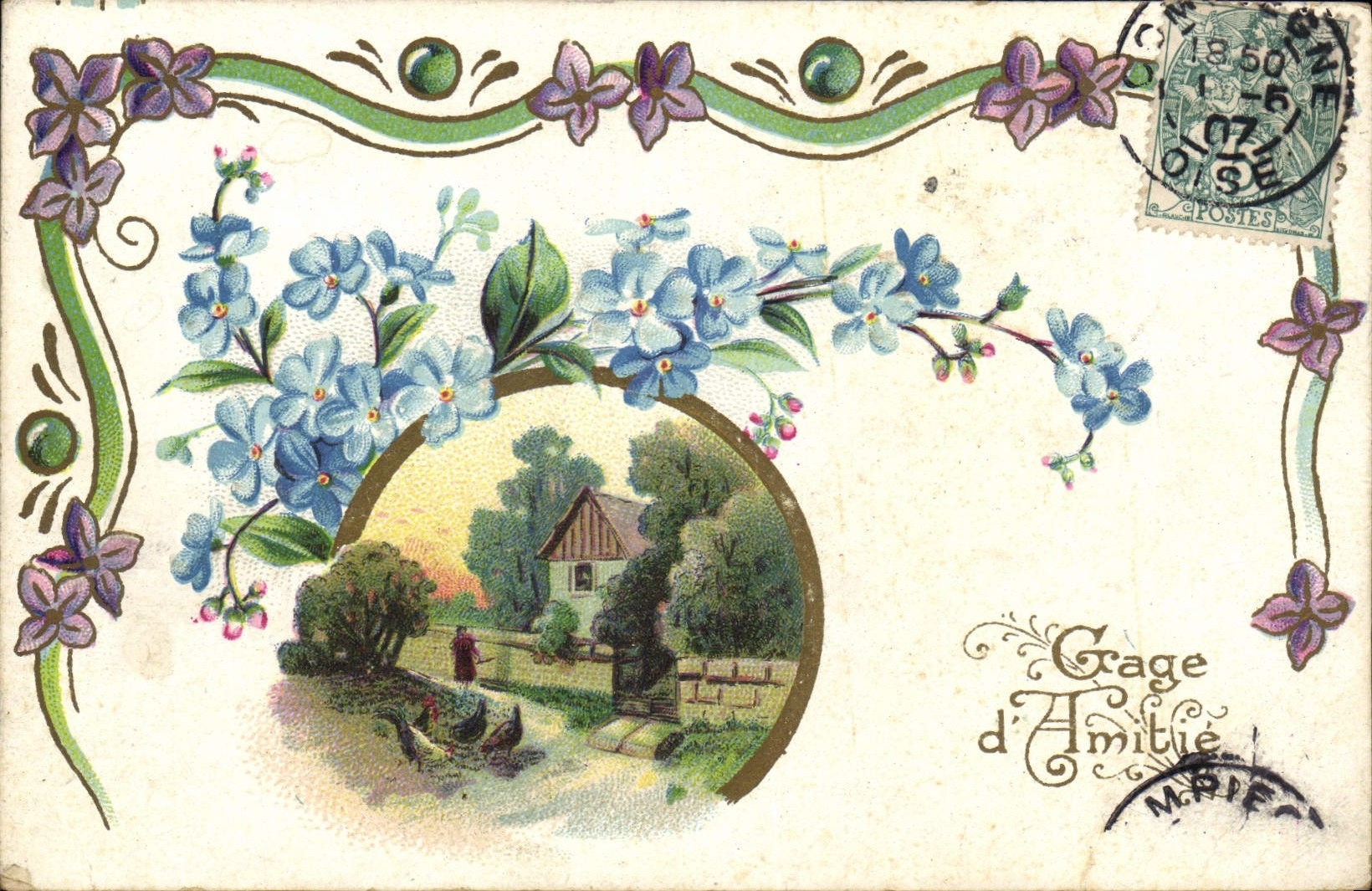 CPA Fantaisie Fleurs 