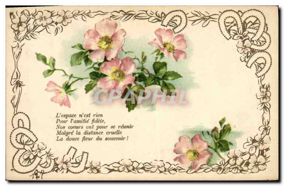 CPA Fantaisie Fleurs 