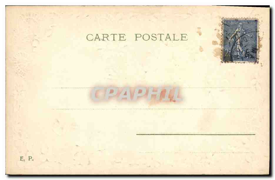 CPA Fantaisie Fleurs  — Rückseite