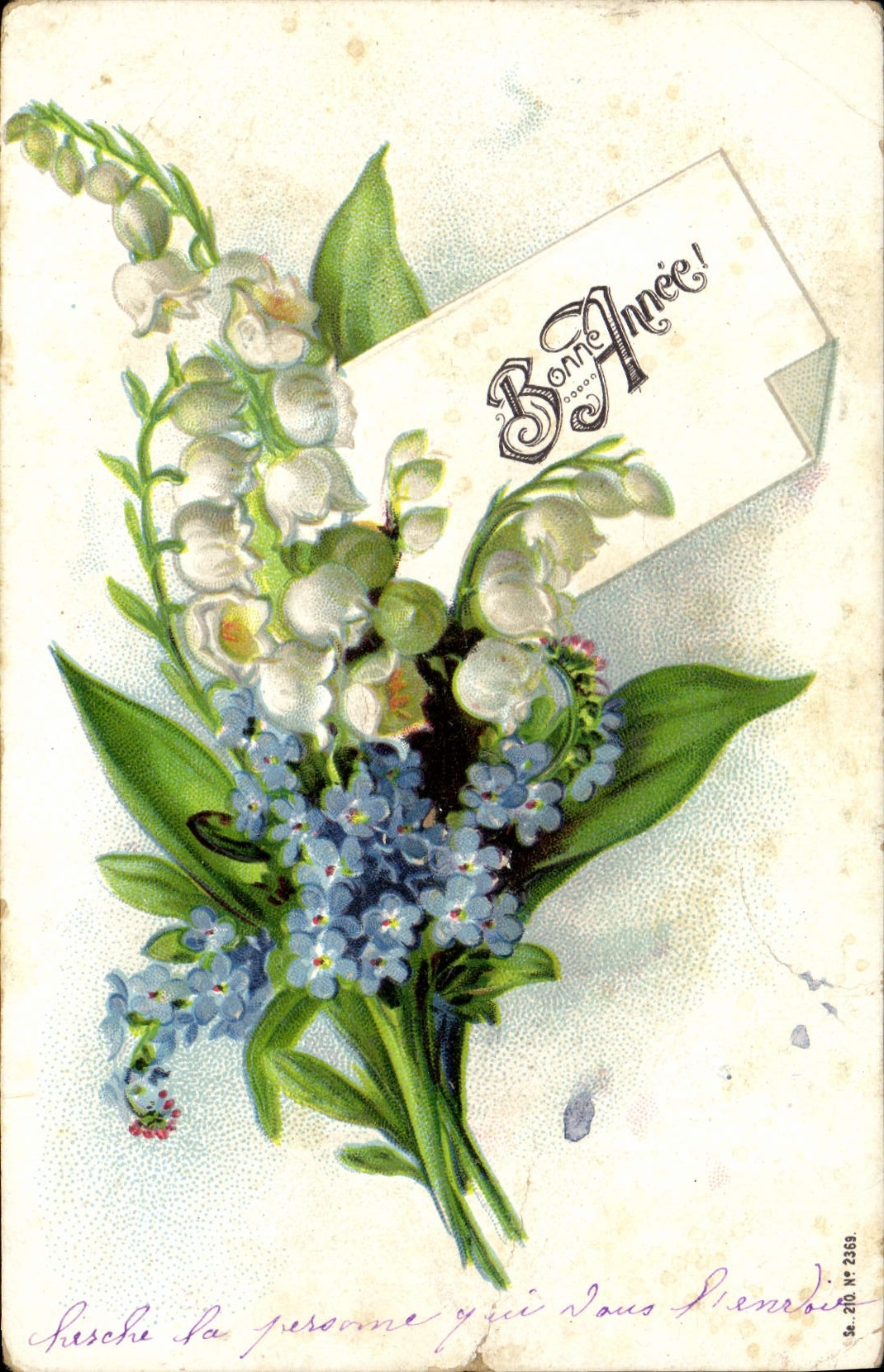 CPA Fantaisie Fleurs Muguet 