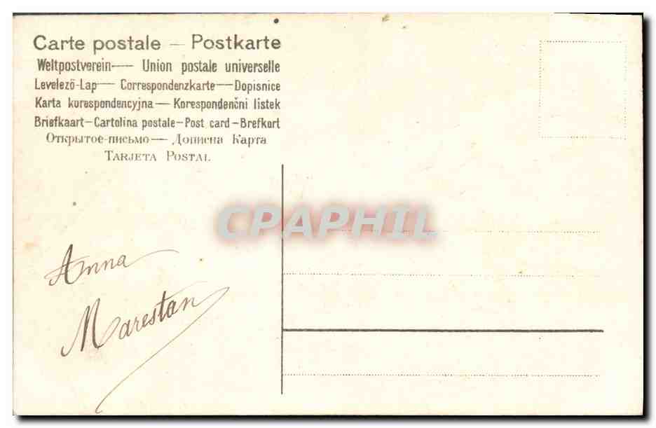 CPA Fantaisie Fleurs Colombes  — Verso