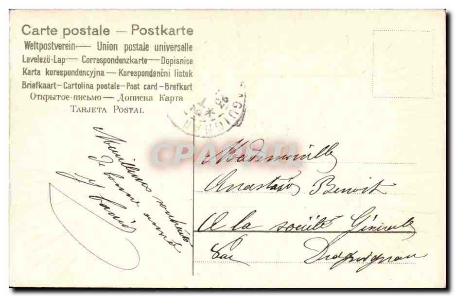 CPA Fantaisie Paysage  — Rückseite