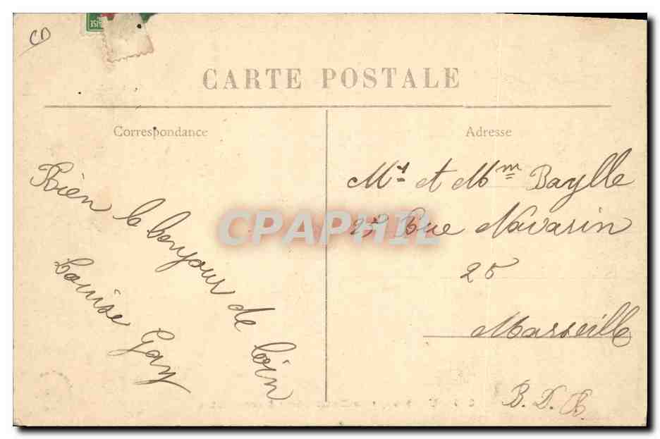 Un Groupe de Dentellières Auvergnates — 885 — Marguerit Brémond, Le Puy — Verso