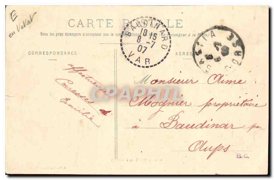 Groupe de Fileuses (Corse) — Collection Simon Damiani, Bastia — Verso