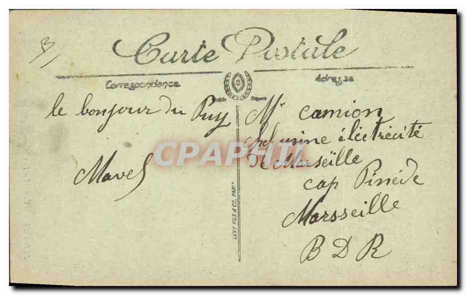 Le Puy — Die Dentellière d'Espaly — LL. — Nr. 111 — Rückseite