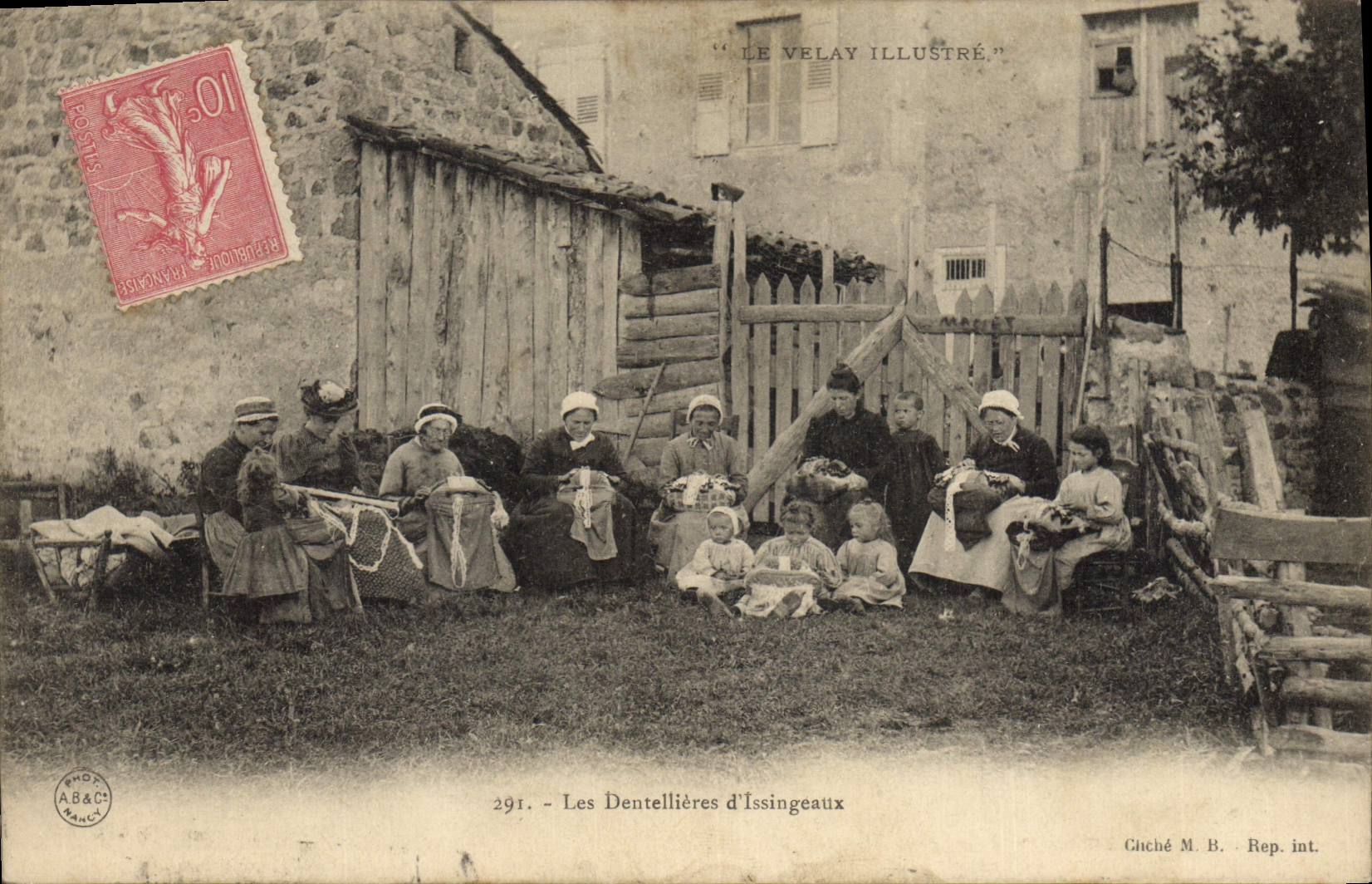 Die Strickmacherinnen von Issingeaux — Der illustrierte Velay — Foto von M. B. Rep. int. Nr. 291