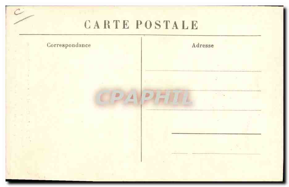 Dentellière au petit chapeau — portée par les vieilles femmes du Velay — M.B. Le Puy — Verso