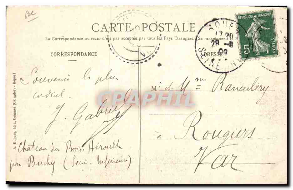 CPA Folklore Dentelle Histoire du costume en Normandie La dentelliere Interieur Normand  — Verso