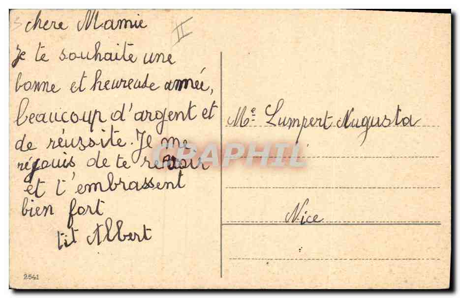 CPA Fantaisie Enfant Chien  — Rückseite