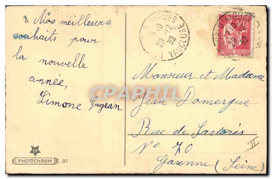 CPA Fantaisie Enfant  — Verso