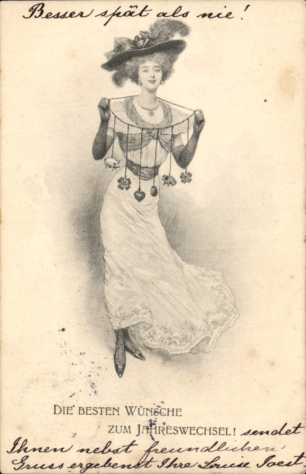 Femme en robe de bal — 'Besser spät als nie!' — Nürnberg, série 209