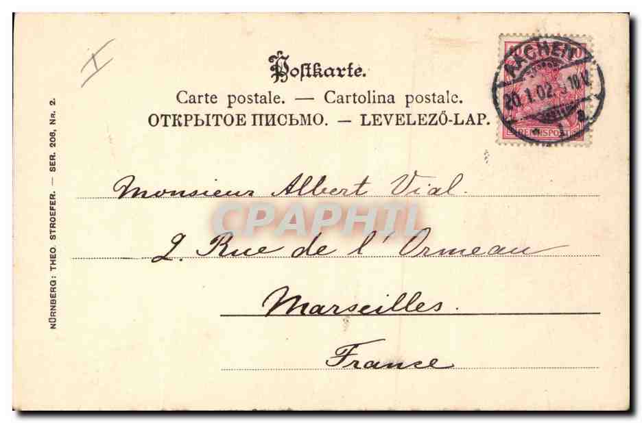 Femme en robe de bal — 'Besser spät als nie!' — Nürnberg, série 209 — Reverso