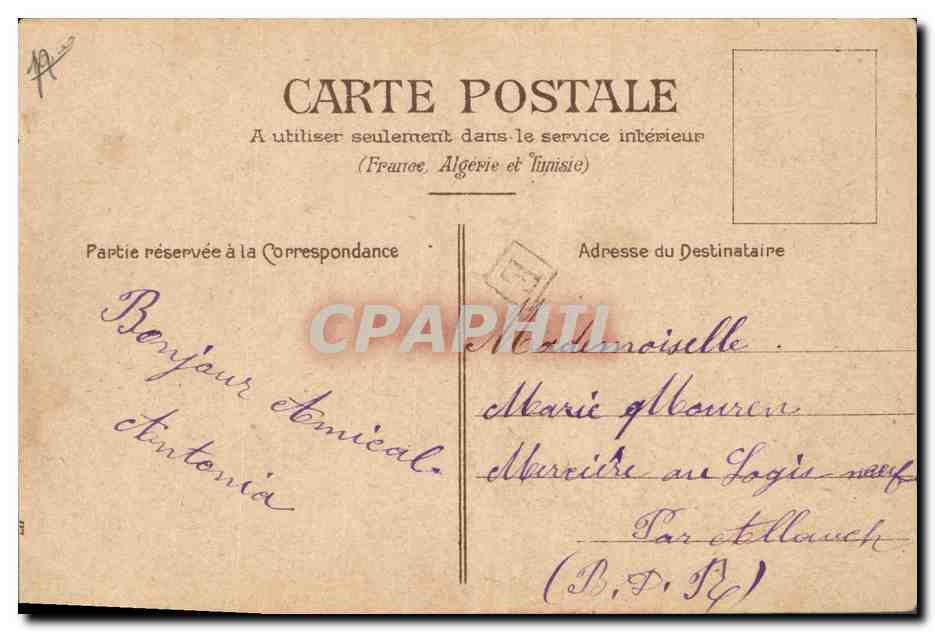 CPA Fantaisie Enfants Lapin  — Verso