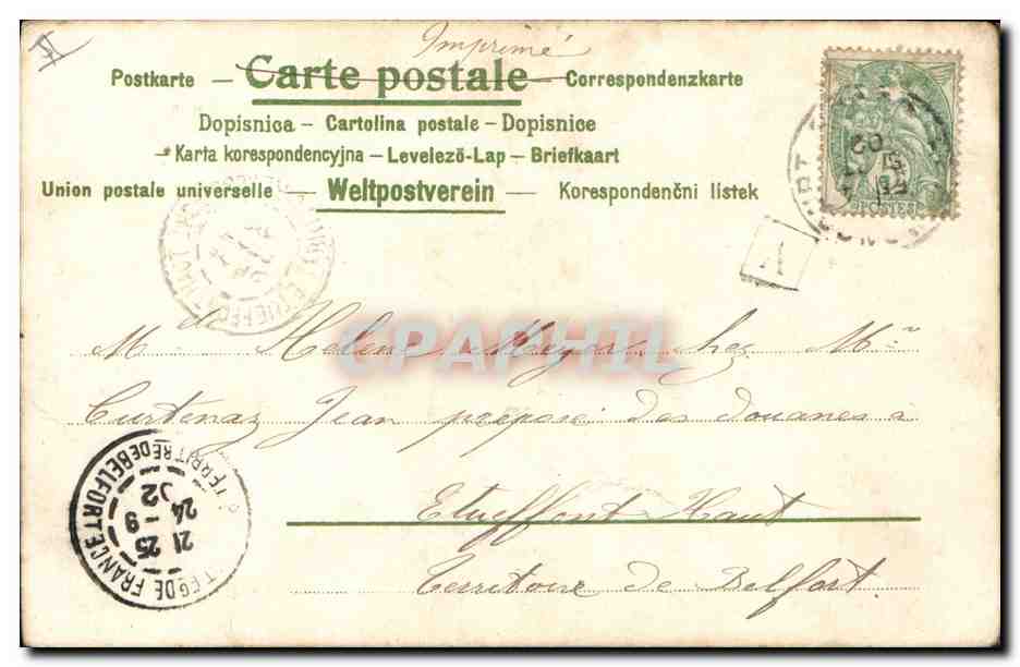 CPA Fantaisie Femme Eventail — Reverso