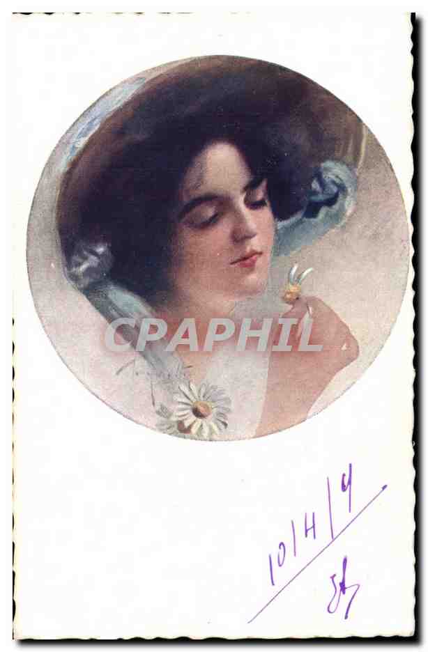 Jeune femme — portrait circulaire — éditeur IICI, série 189