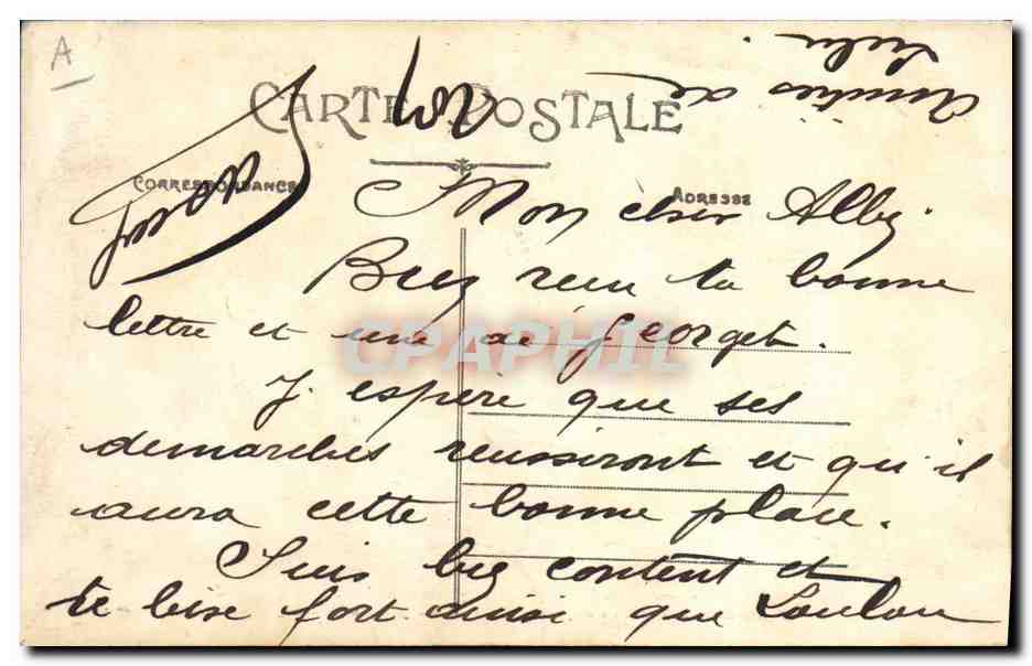 CPA Fantaisie A la mer La trouille  — Rückseite