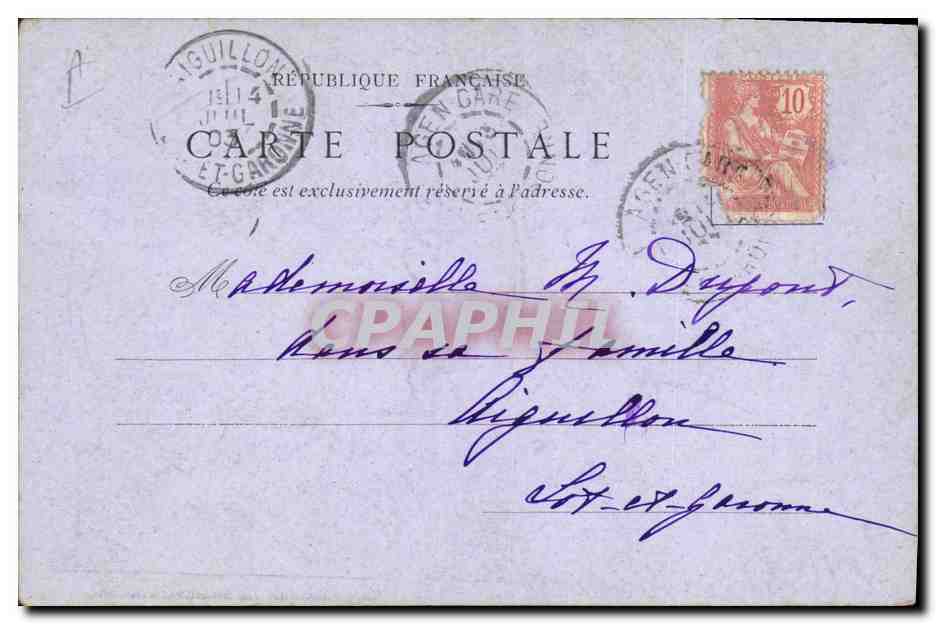 CPA Fantaisie Femme — Reverso