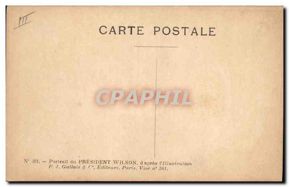 CPA President Wilson  — Verso