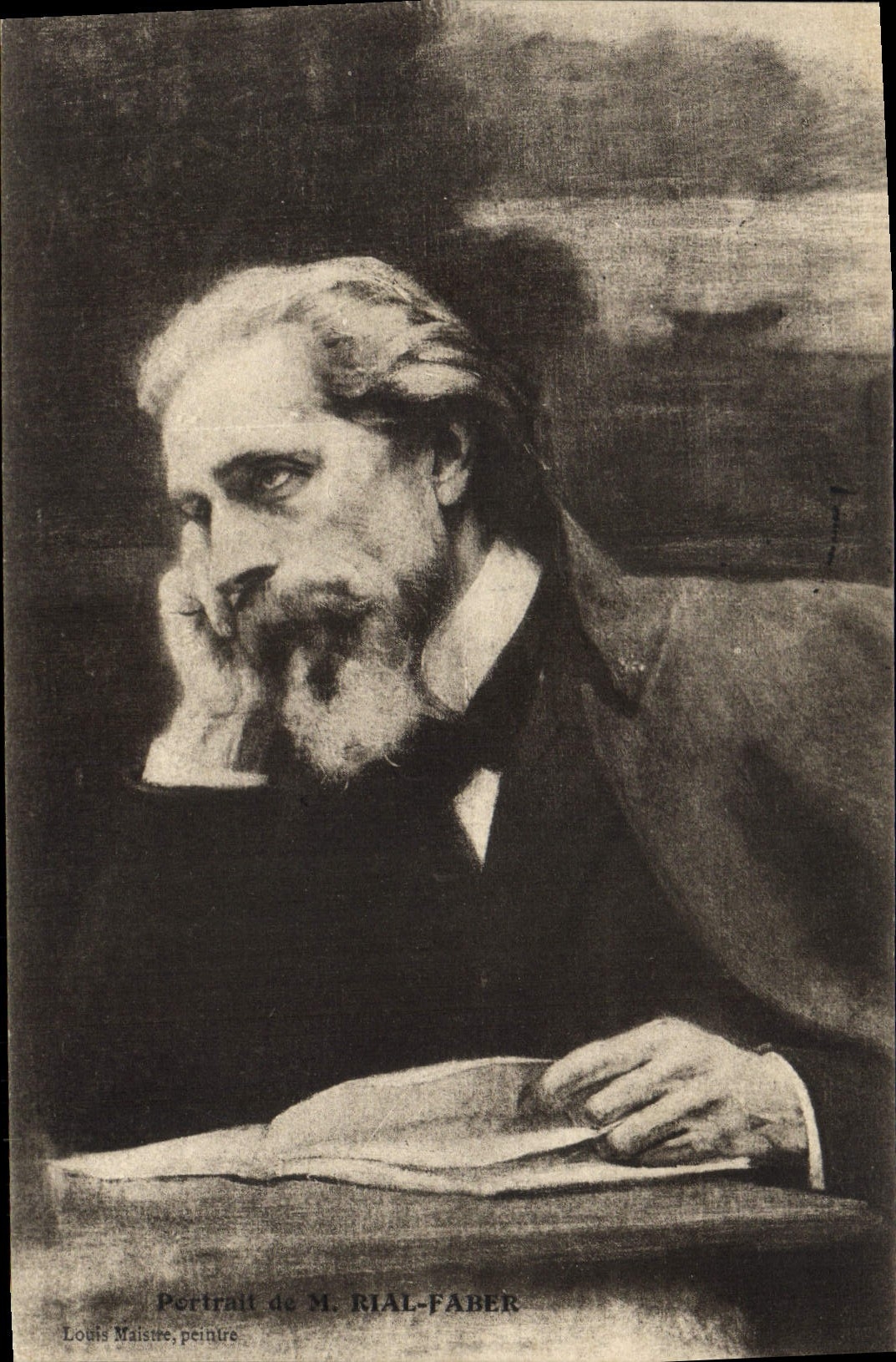 Portrait de M. RIAL-FABER — peinture de Louis Maistre — éditeur non visible