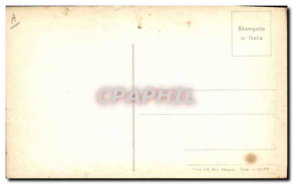 Wilson et Signora — portrait en noir et blanc — éditeur Viste, Uff. Res. Stamps, n° série 31-12-019 — Achterkant