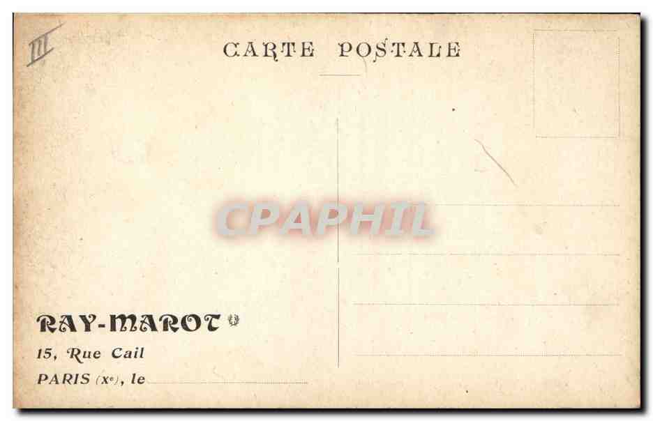 CPA Ray Marot  — Verso