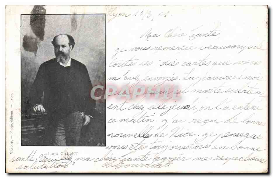 Louis Gallet — Portrait — Victorre, Photo-éditeur, Lyon