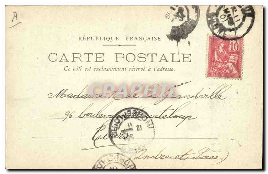 Louis Gallet — Portrait — Victorre, Photo-éditeur, Lyon — Verso