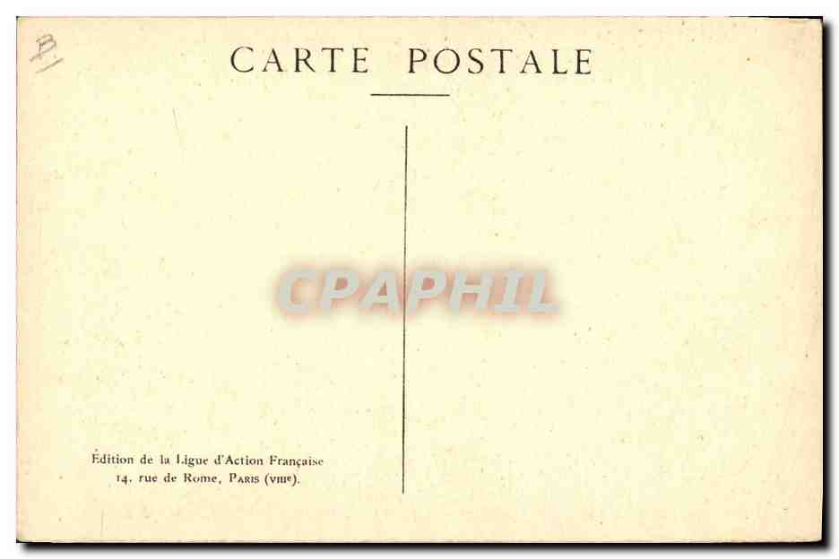 CPA Charles Maurras  — Verso