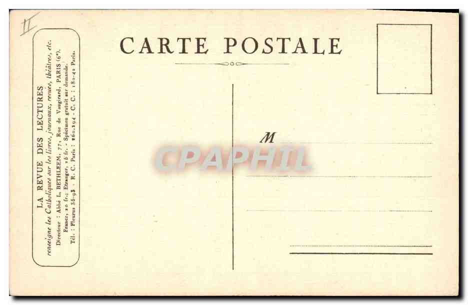 CPA Les lectures La lecture de l'Evangile Les Quatre Evangelistes Jordaens  — Rückseite