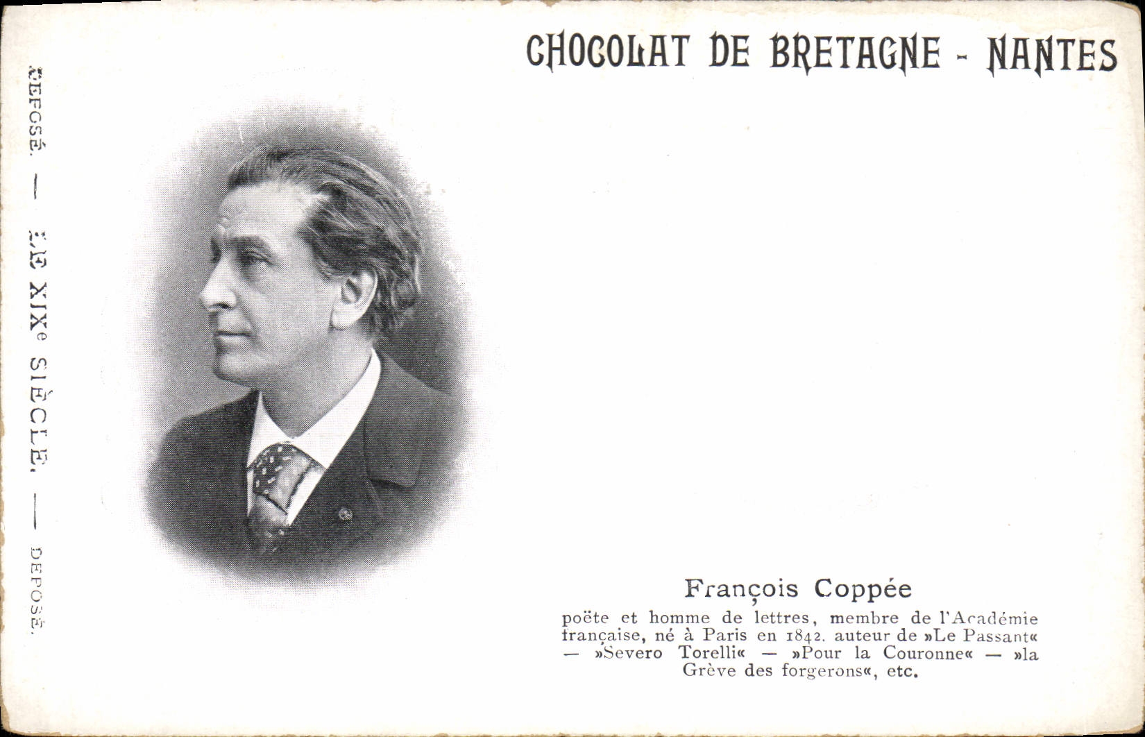 CPA Francois Copee Poete et Homme de lettres Membre de l'Academie Francaise 