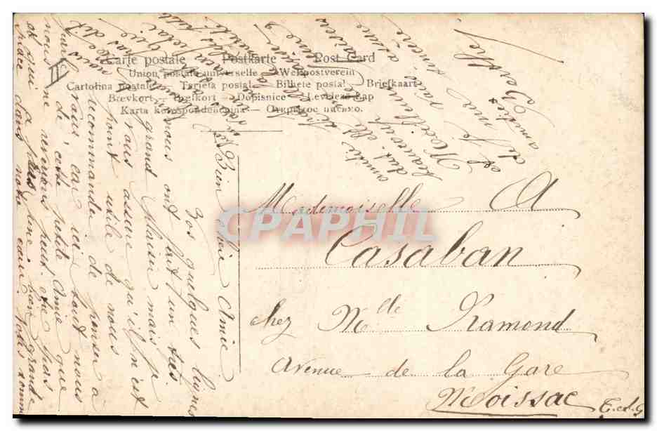 CPA Goethe  — Verso