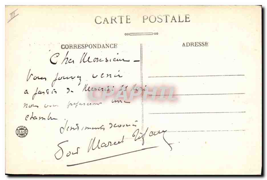 CPA Montesquieu  — Verso