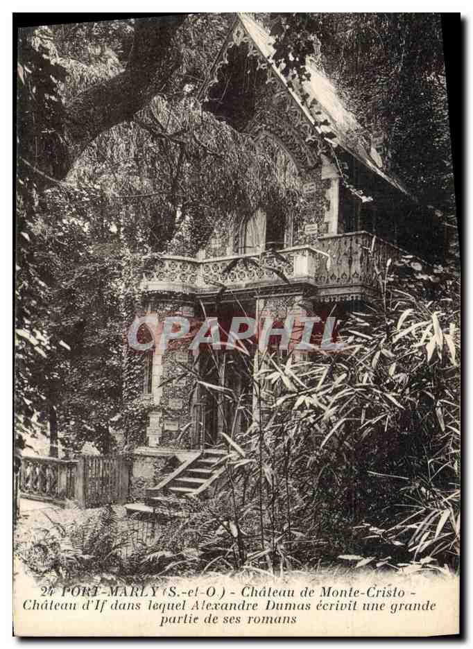 CPA Port Marly Chateau de Monte Cristo Chateau d'If dans lequel Alexandre Dumas ecrivit une grande partie de ses romans