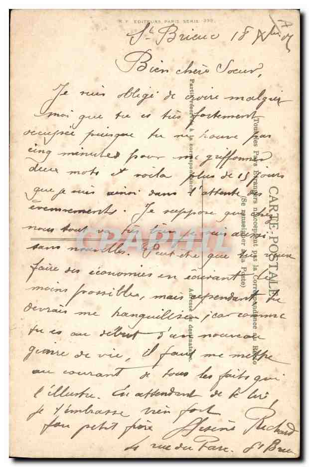 CPA Equitation Hippisme Cheval  — Verso