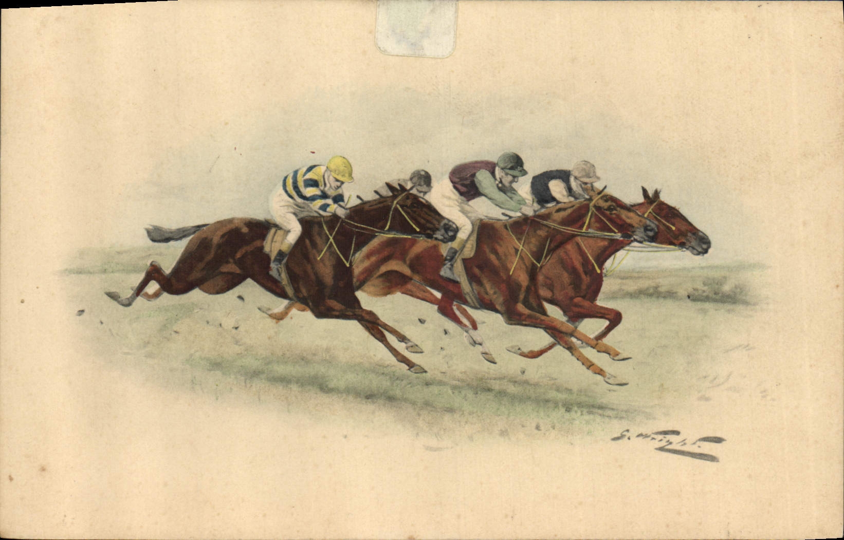Course de chevaux — illustration — M. M. Vienne, n° 462