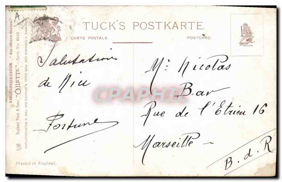CPA Equitation Hippisme Cheval  — Verso