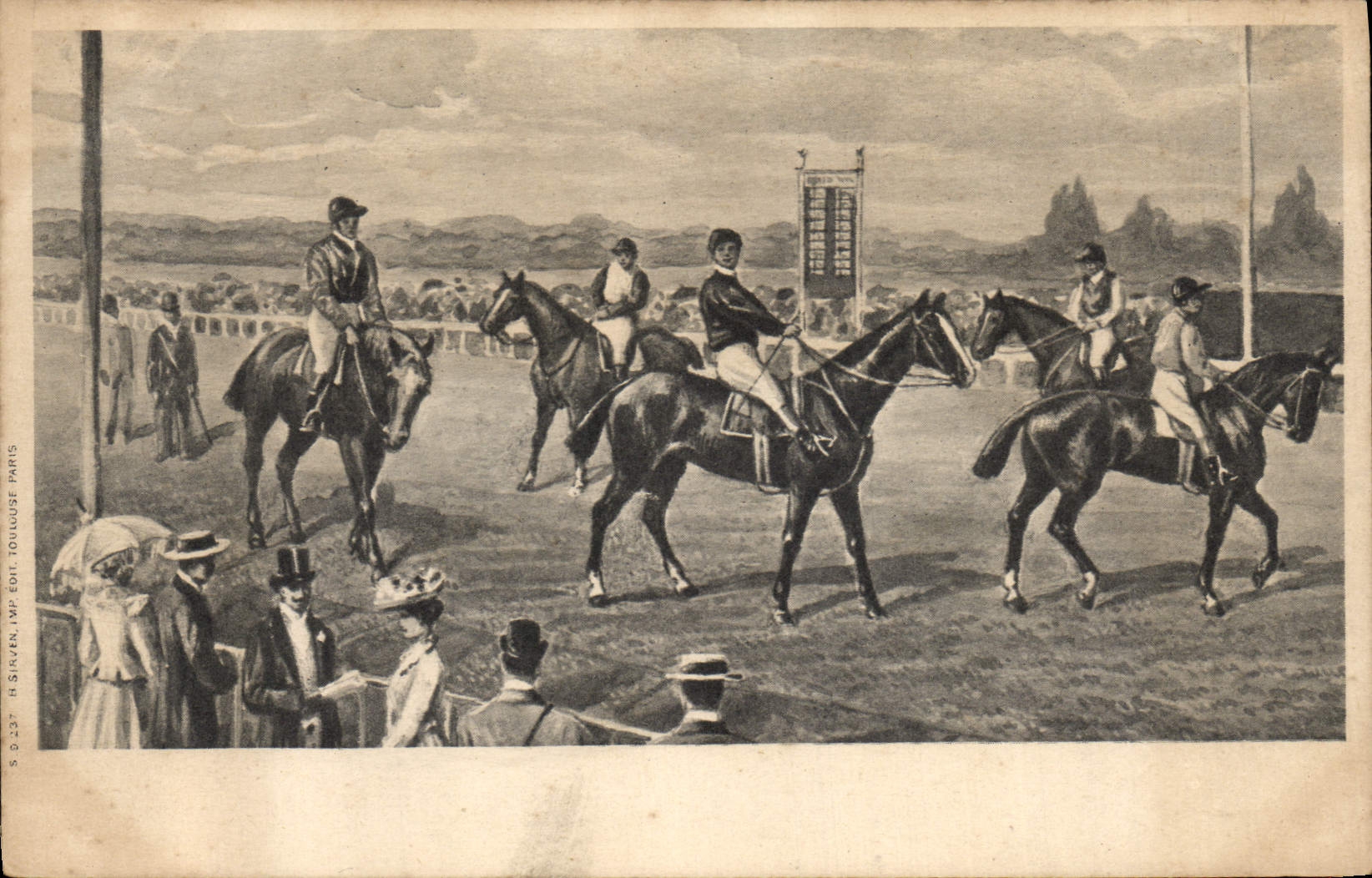 Course de chevaux à Toulouse — H. Sinven, Imp. Toulouse, Paris — n° S. D. 237