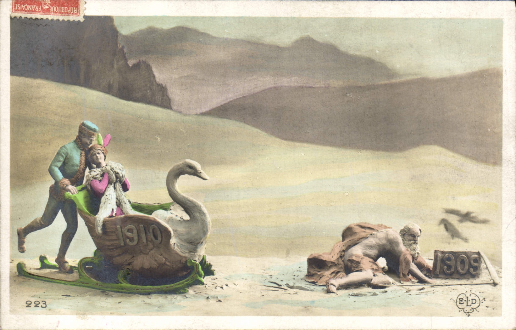 Sceau de l'année 1910 — 1909 — Éditeur ELD, n°223