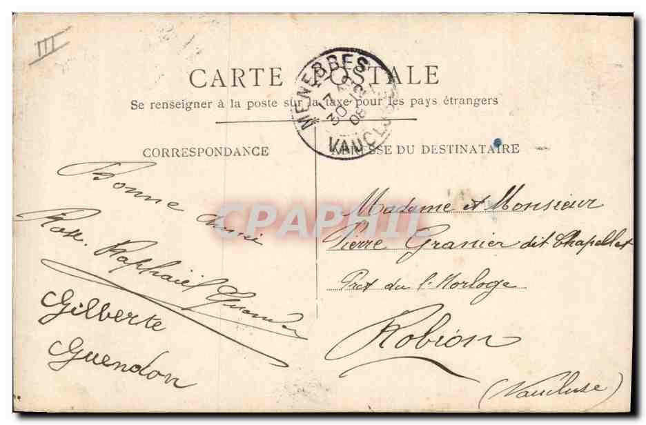 Fête de la République — 1909 — Éditeur inconnu — Achterkant